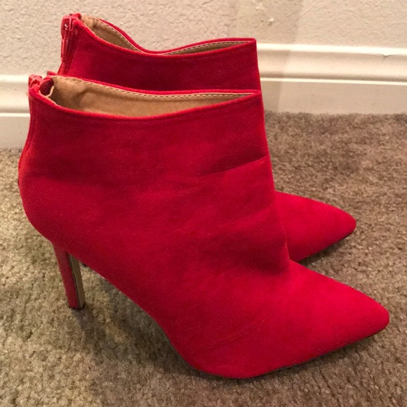 Rainbow Cat Suede Red Bootie Size 9 - Picture 2 of 6
